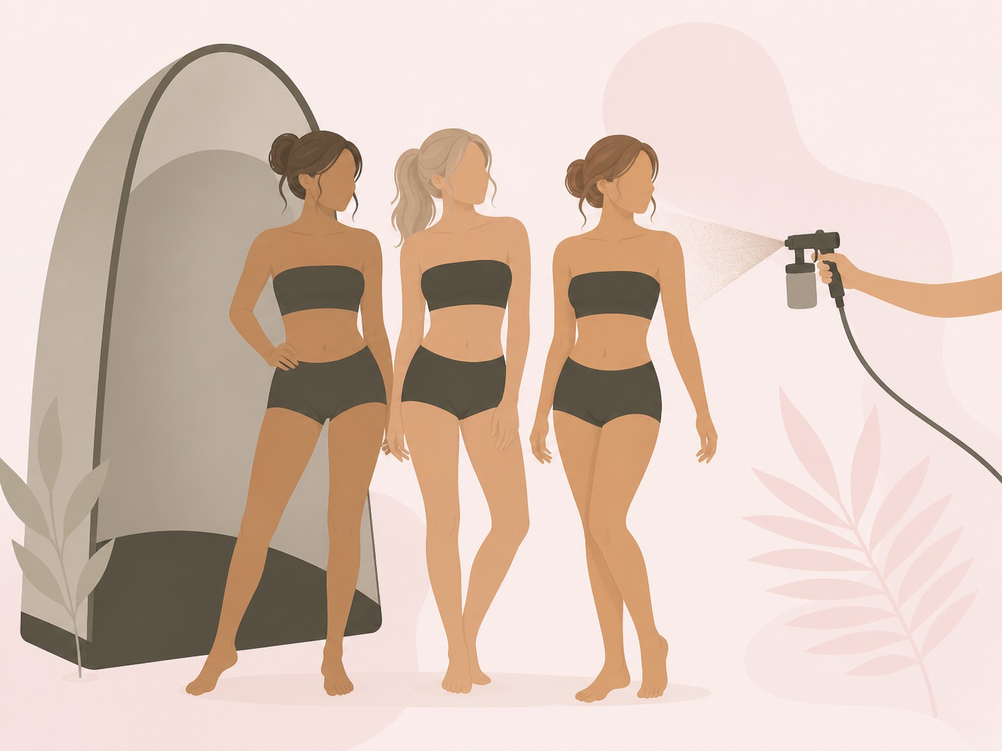 Group spray tan by tanbycam  -  mobile bridal party and event tans